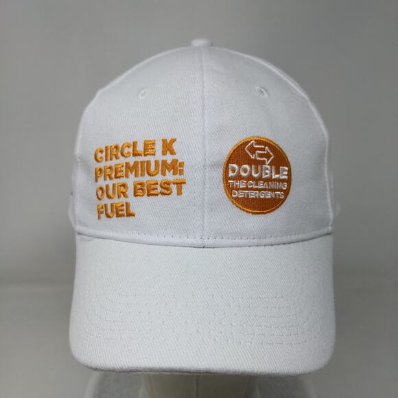 Circle K Strapback Hat White Our Best Fuel Embroidered Logo Adjustable - Picture 2 of 6